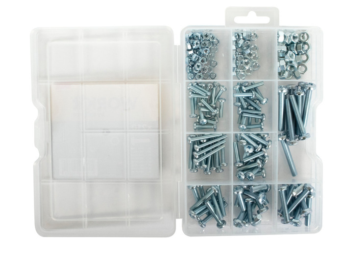 Sortimentlåda Maskinskruv 210 delar Work>it